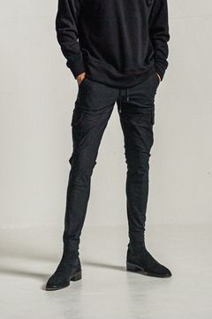 Darrell HEAT cargo PT (BLACK) レーヨン / ストレッチ / 裏起毛 / ウォッシャブル / RC34-ST-010H