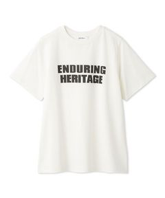 二段ロゴグラフィックTシャツ(ホワイト) 綿 / ウォッシャブル / 手洗い可 / 09WCT264136