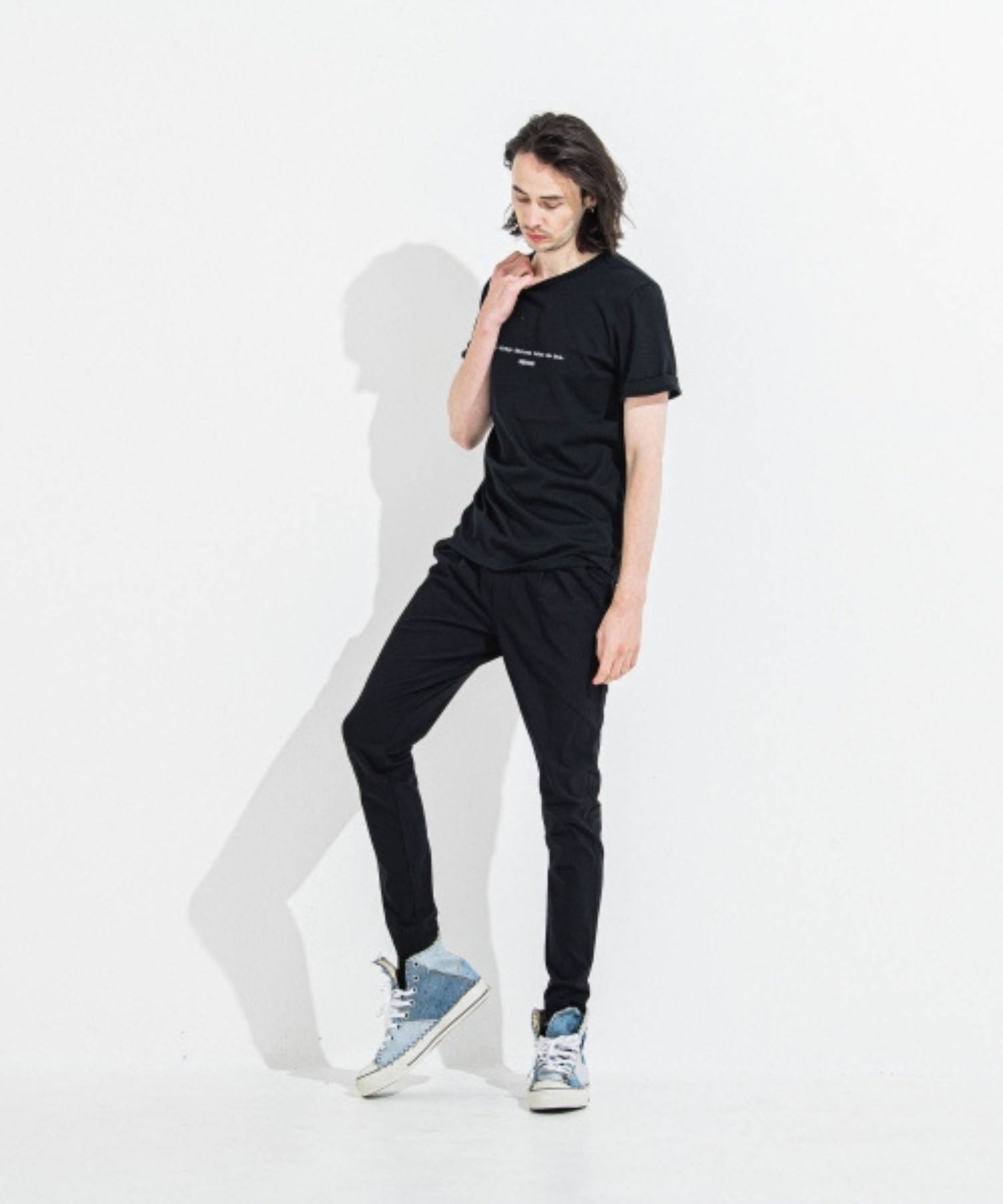 CHRIS EASY TUCK PANTS (ブラック) ナイロン / 360度ストレッチ/ シーズンレス /スラッシュサイドポケット/RC36-ST-016T-2