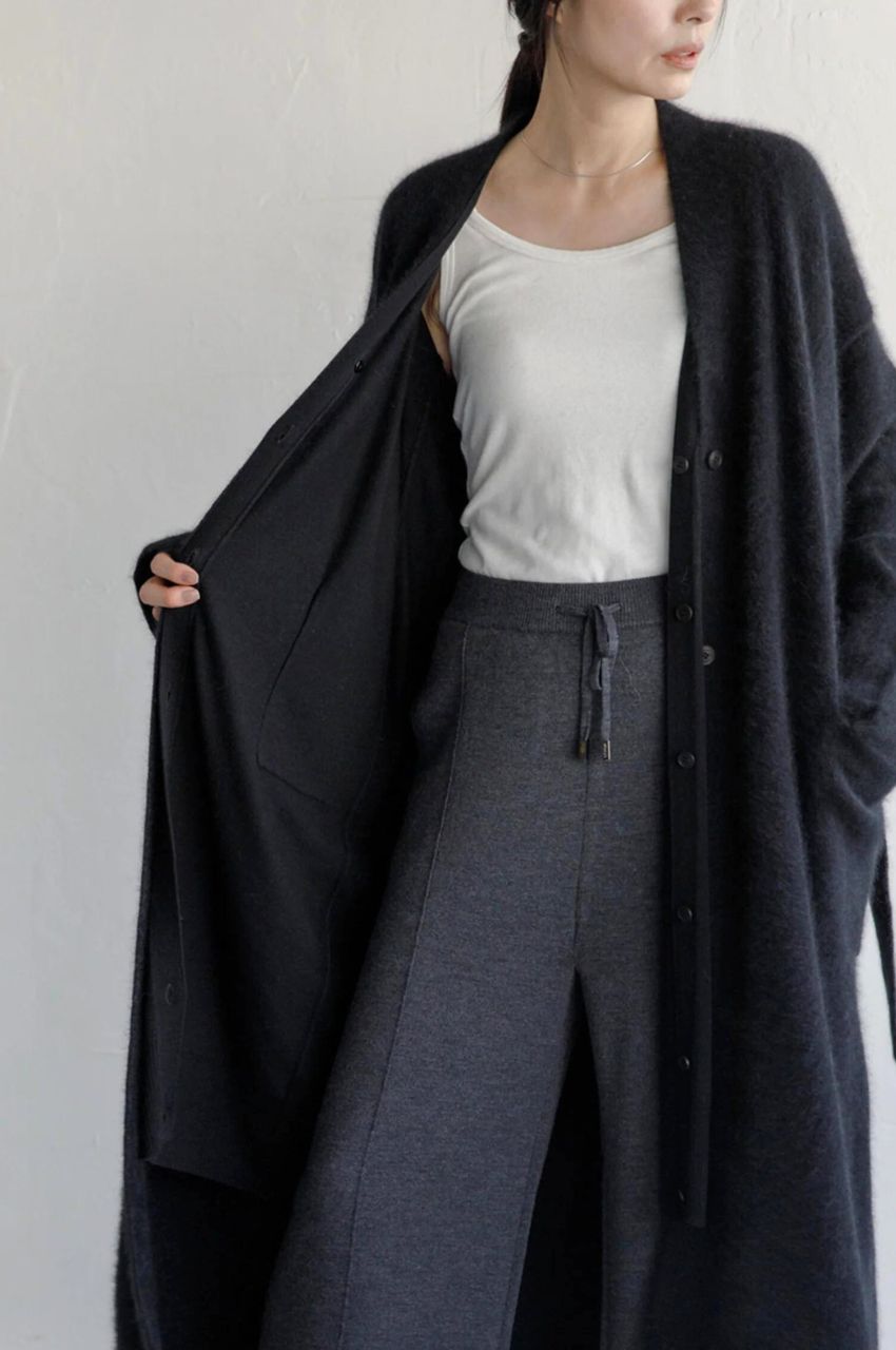 Rws wool pants (C.GREY) ウール  / スムース編み/静電気防止加工 / 手洗い可 / センタープレス風 / CT24333