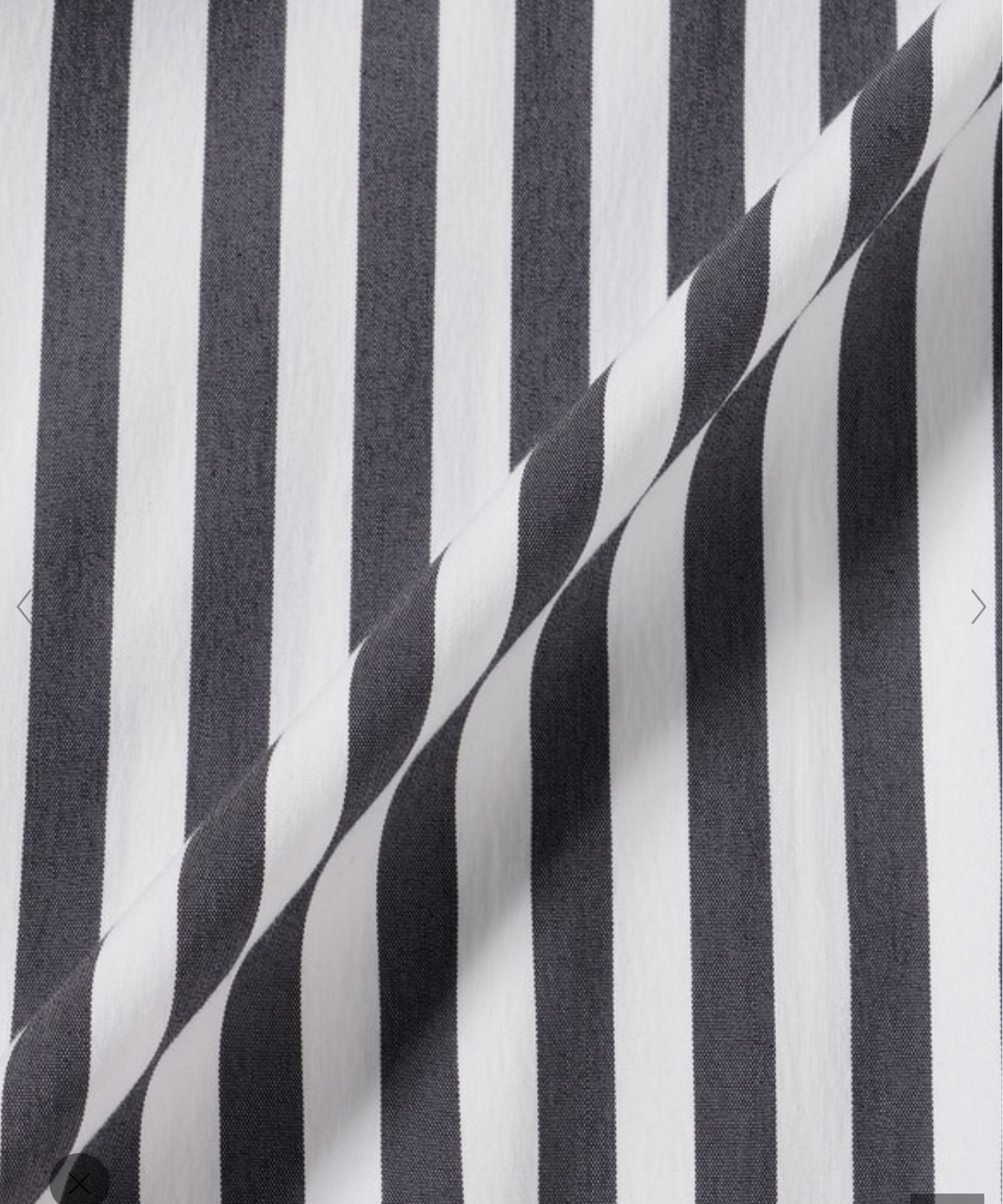 Awning Stripe Fixed Sleeve Shirt ( ブルーマルチ) 綿 / 七分袖 / クロップド丈 / 手洗可 / 01-5308210