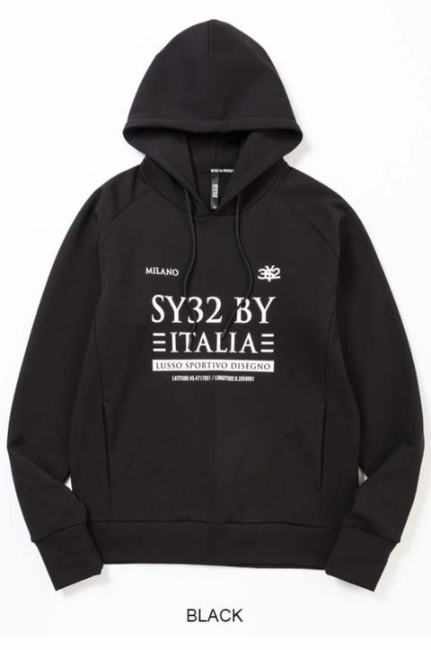 パーカー lacy logo hoodie レディース メンズ WISH FOR EVER パーカー LOW GAUGE FLAG KNIT HOODIE