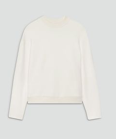 Double Knit N Rib Neck Top(アイボリー)レーヨン / ウォッシャブル / 手洗い可 / 01-5301004