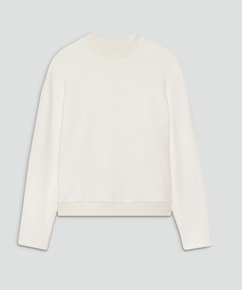 Double Knit N Rib Neck Top(アイボリー)レーヨン / ウォッシャブル / 手洗い可 / 01-5301004