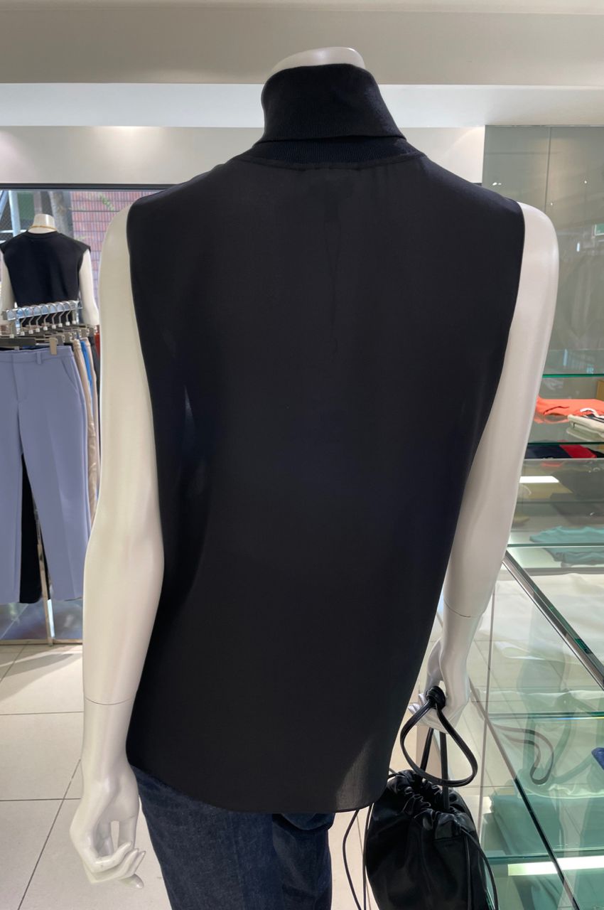 セオリー 22AW シルクノースリーブブラウス プルオーバー