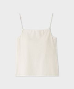 ベロアカップインキャミ(アイボリー)ポリエステル / ウォッシャブル / 手洗い可能 / ストレッチ素材 / カップ付き / 肩紐長さ調整可能 / MWCT261009