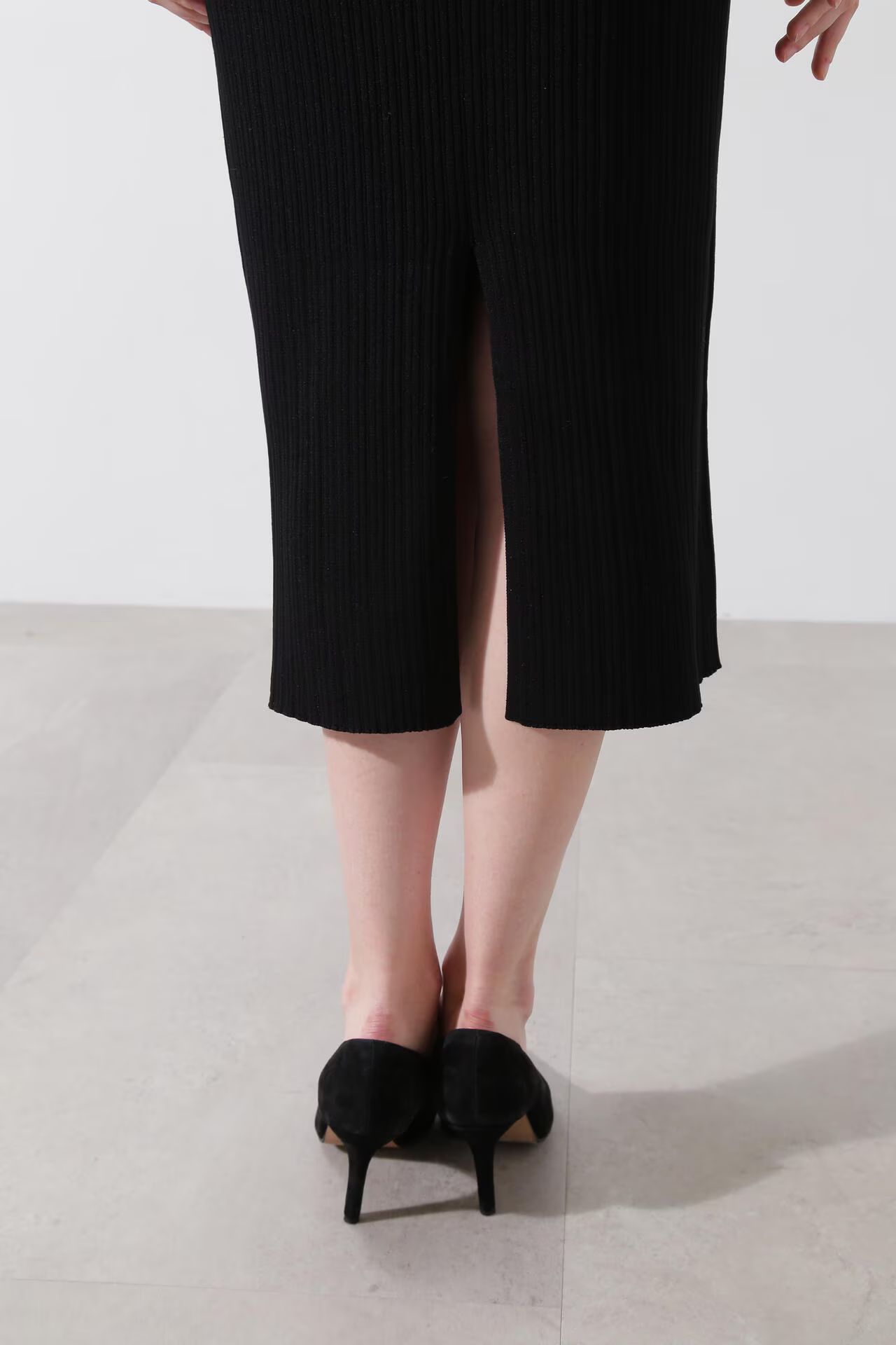 レイヤードニットワンピース (ベージュ) / ワンピースとジレのセット販売 / ストレッチ / ウォッシャブル / 0315147212