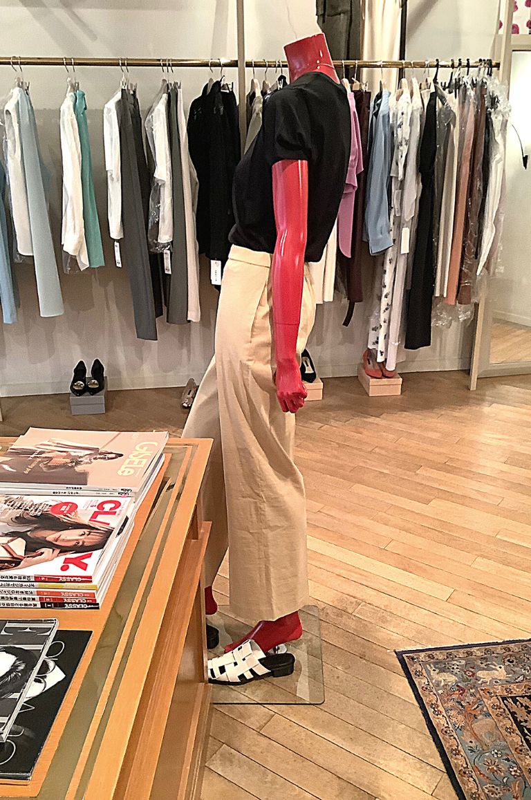 定価36300円 theory セオリー リネン プルオン ワイドパンツ