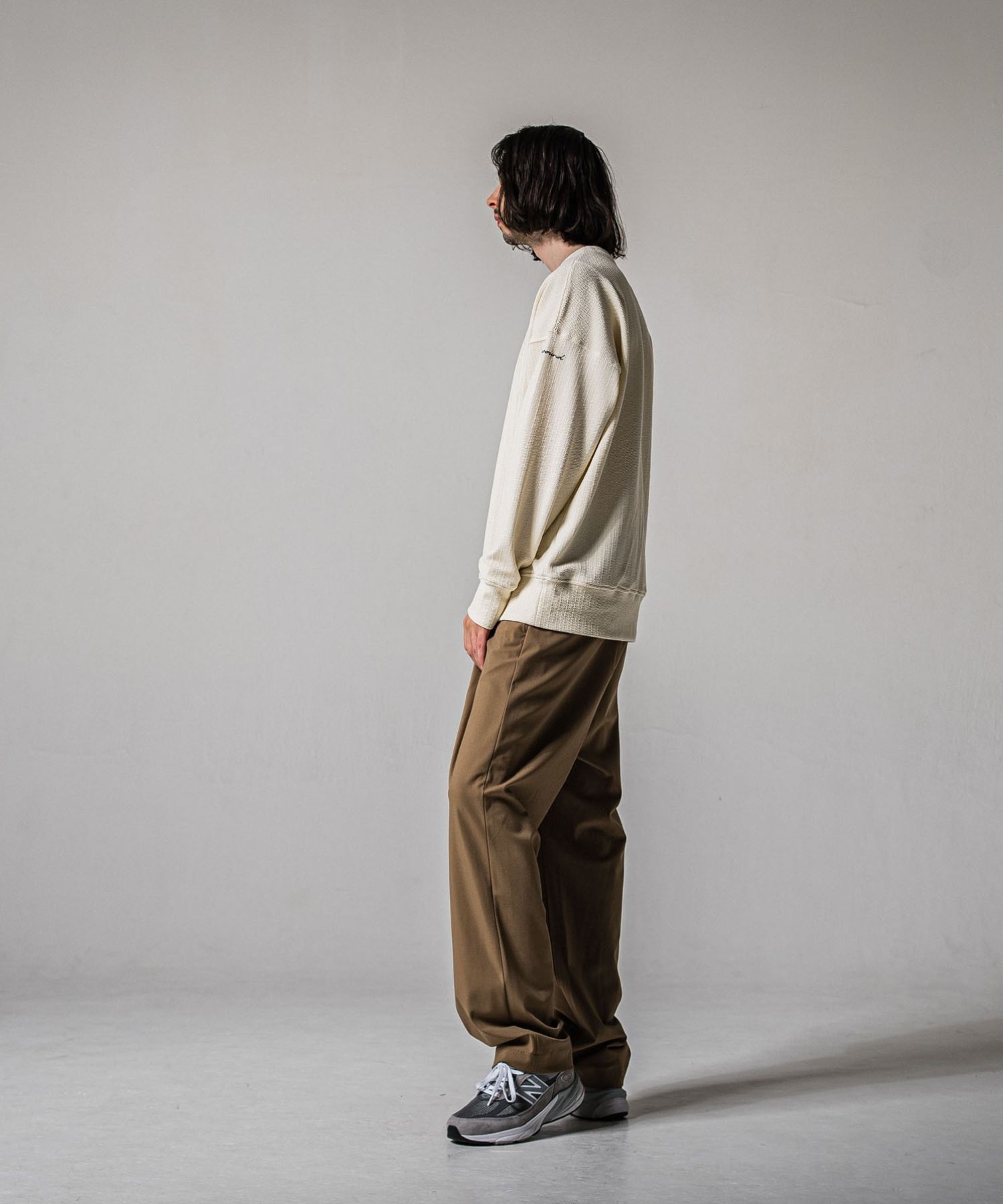 BEN PANTS ( BEIGE ) ナイロン / 2タック / スラッシュポケット / ストレッチ / RC39-ST-038