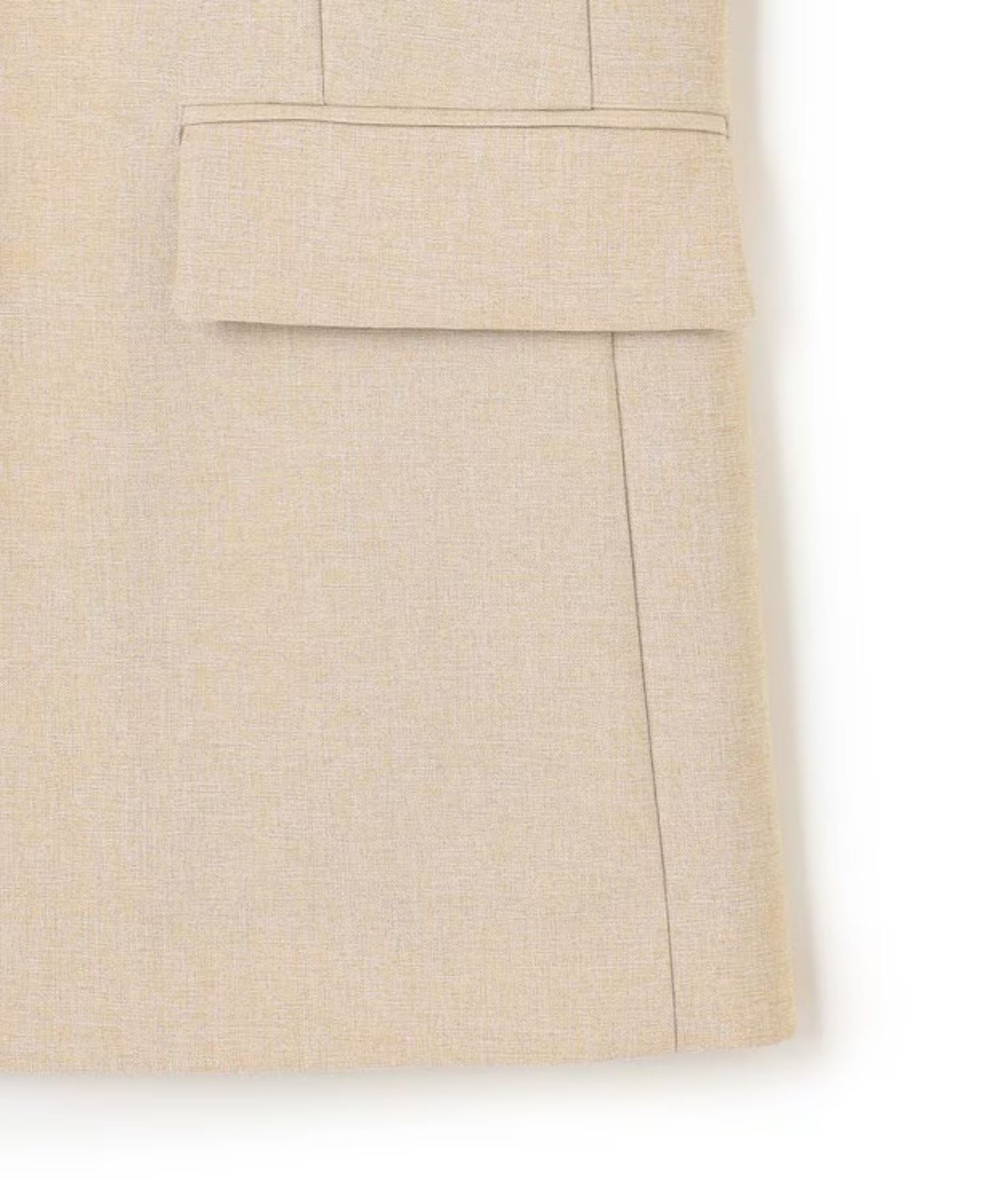 ウォッシャブルドライサップジレ(シャンブレーベージュ) ポリエステル / Iライン / VRUVLM0400