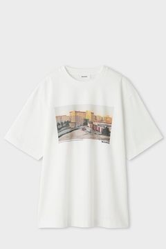 ベルリントリップフォトT(ホワイトA)コットン100% / オーバーサイズ / ウォッシャブル