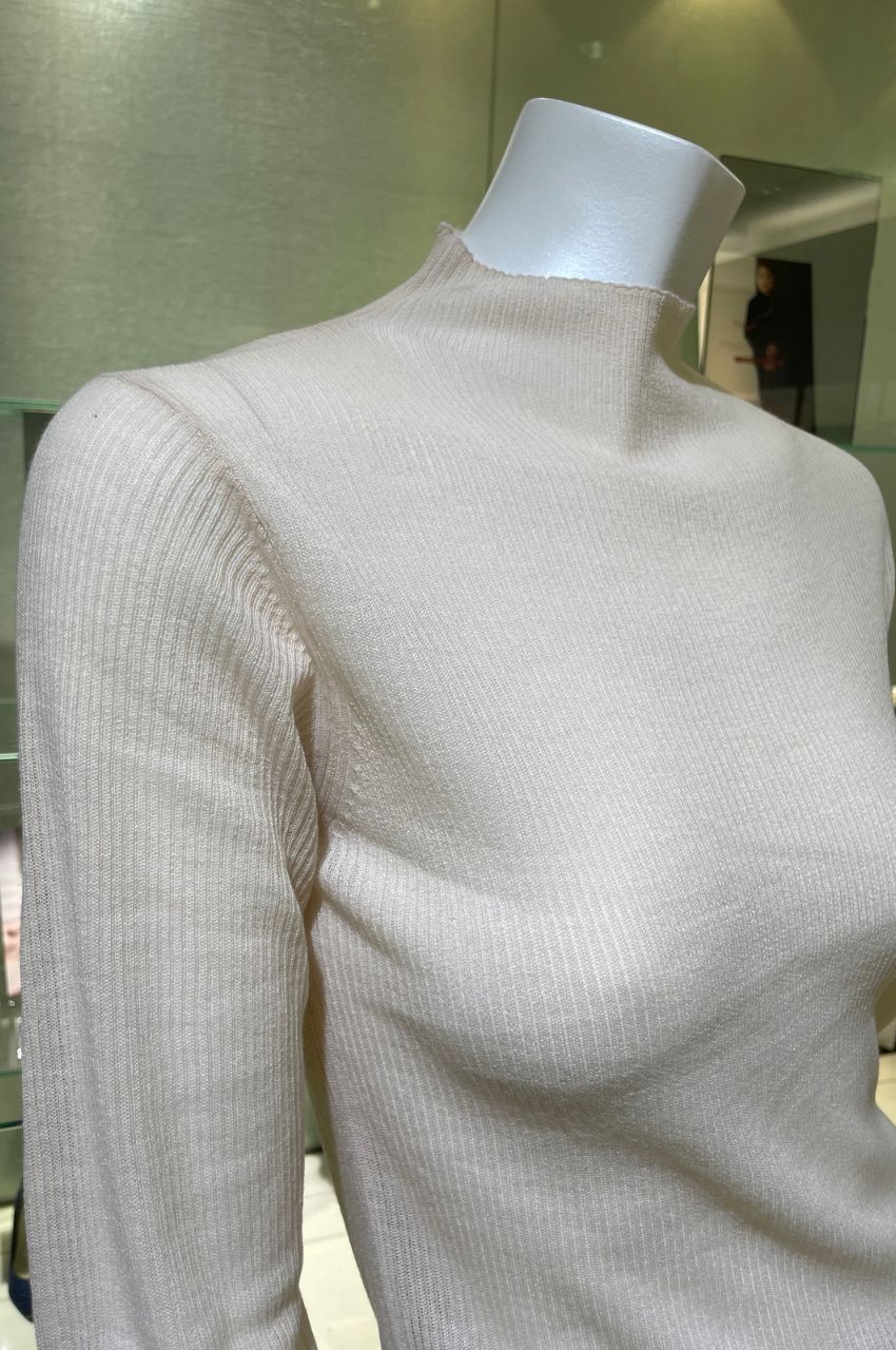 WOOL MIX SHEER KT/ウールミックスシァーニット