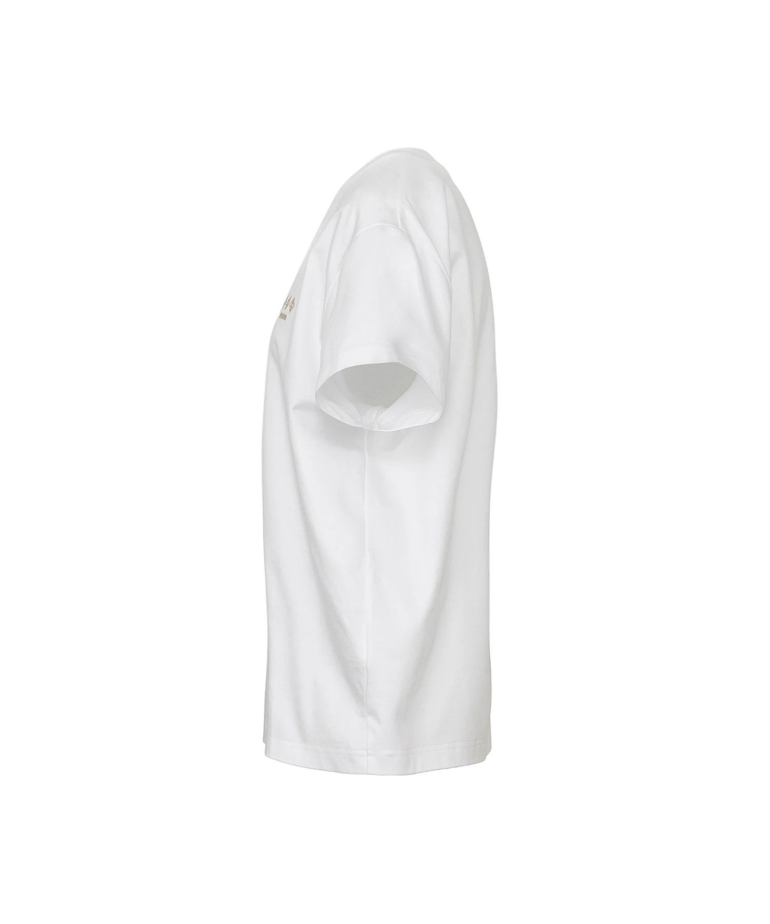 GISELLA ジゼラ Tシャツ (ホワイト) 綿 / 胸元ロゴ / 背面ロゴ / クルーネック  / LCKZ0750083588