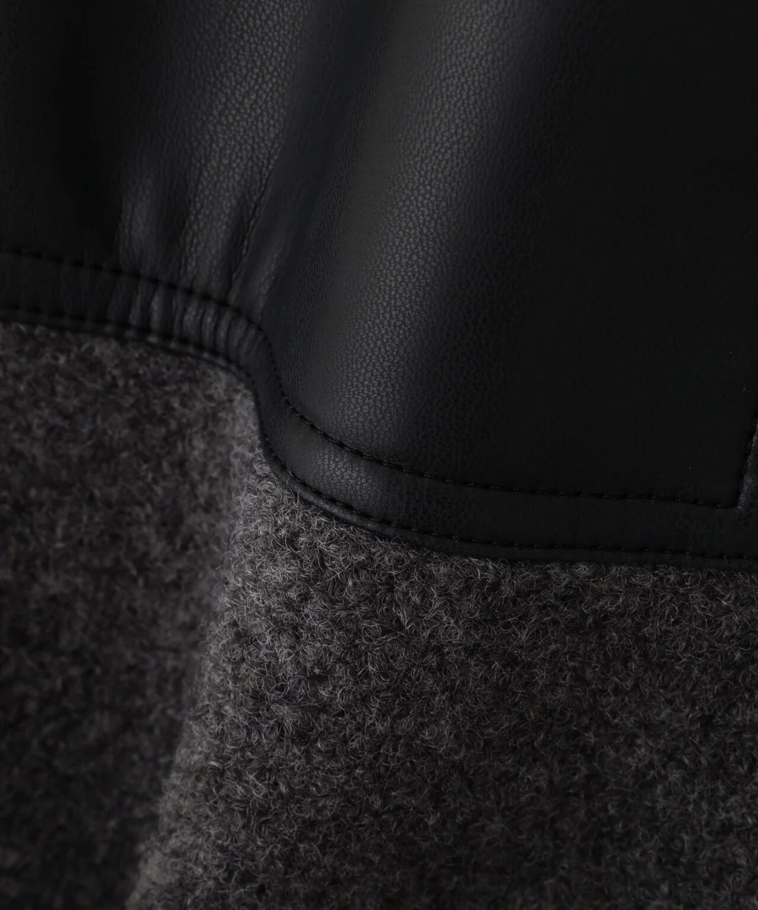 ウールレットジップスカート(ミディアムグレー)ポリエステル100% / 裏地なし / 前スリット / 0315220106