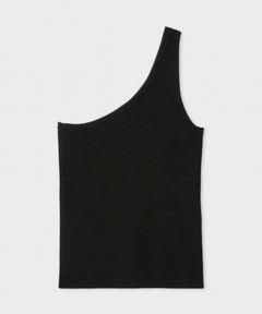 シルク混ワンショルRIBニット(ブラック)ナイロン / 手洗い可 / 伸縮性あり / MWNT261095