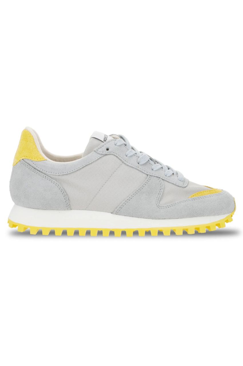 MARATHON TRAIL (GREY / YELLOW) 合成皮革/コットン / TRAIL SOLE / 軽量