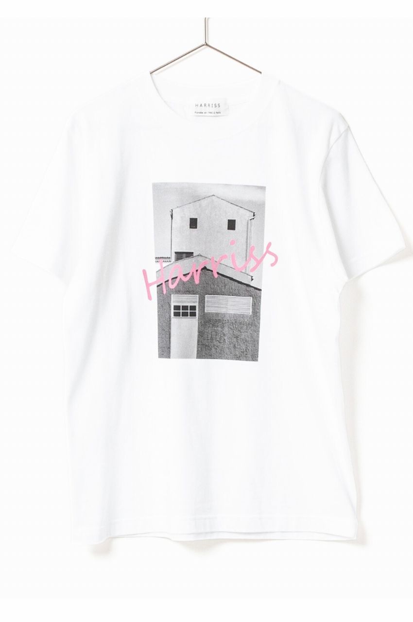 Original Print T-shirt (オフホワイト・ロゴピンク) 綿 /  ロゴプリント / 手洗い可 / FK251-41223