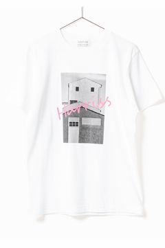 Original Print T-shirt (オフホワイト・ロゴピンク) 綿 /  ロゴプリント / 手洗い可 / FK251-41223