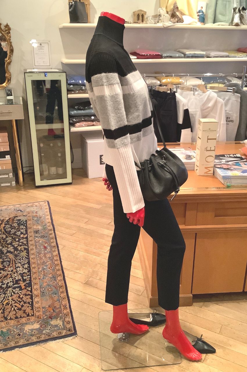 Halo Racking Stripe T/ ボーダーニットプルオーバー
