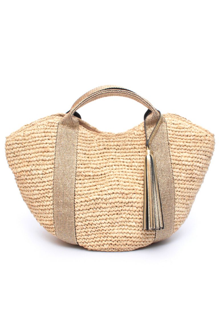 【美品】 ＶＩＯＬＡｄ’ＯＲＯ　ヴィオラドーロ　テープラフィアかごトート VIOLAd'ORO - RAFFIA TAPE HANDLE TOTE / ラフィア テープ