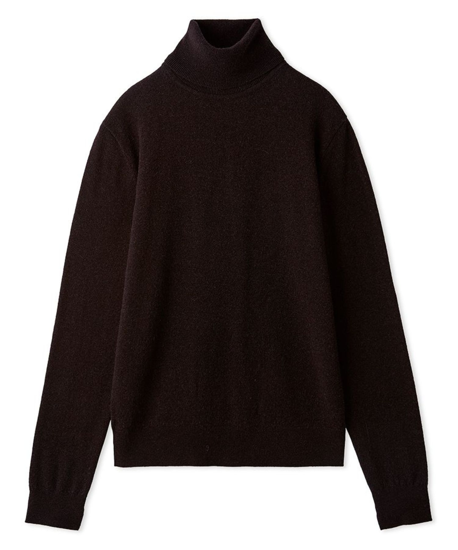 ベーシックタートルネックニット ( DBRW ) ウール / 羊毛100% / 長め丈 / 09WNT254307