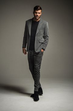 CHRIS EASY TWEED PANTS BKTWEED / ツイードイージーパンツ