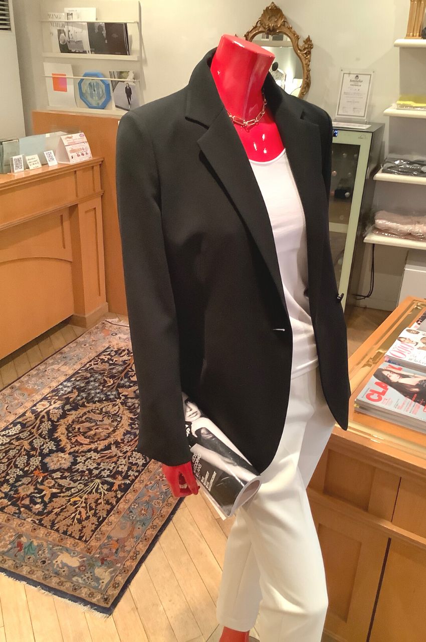 Admiral Crepe DB Rib Blazer / ウエストシェイプテーラードジャケット