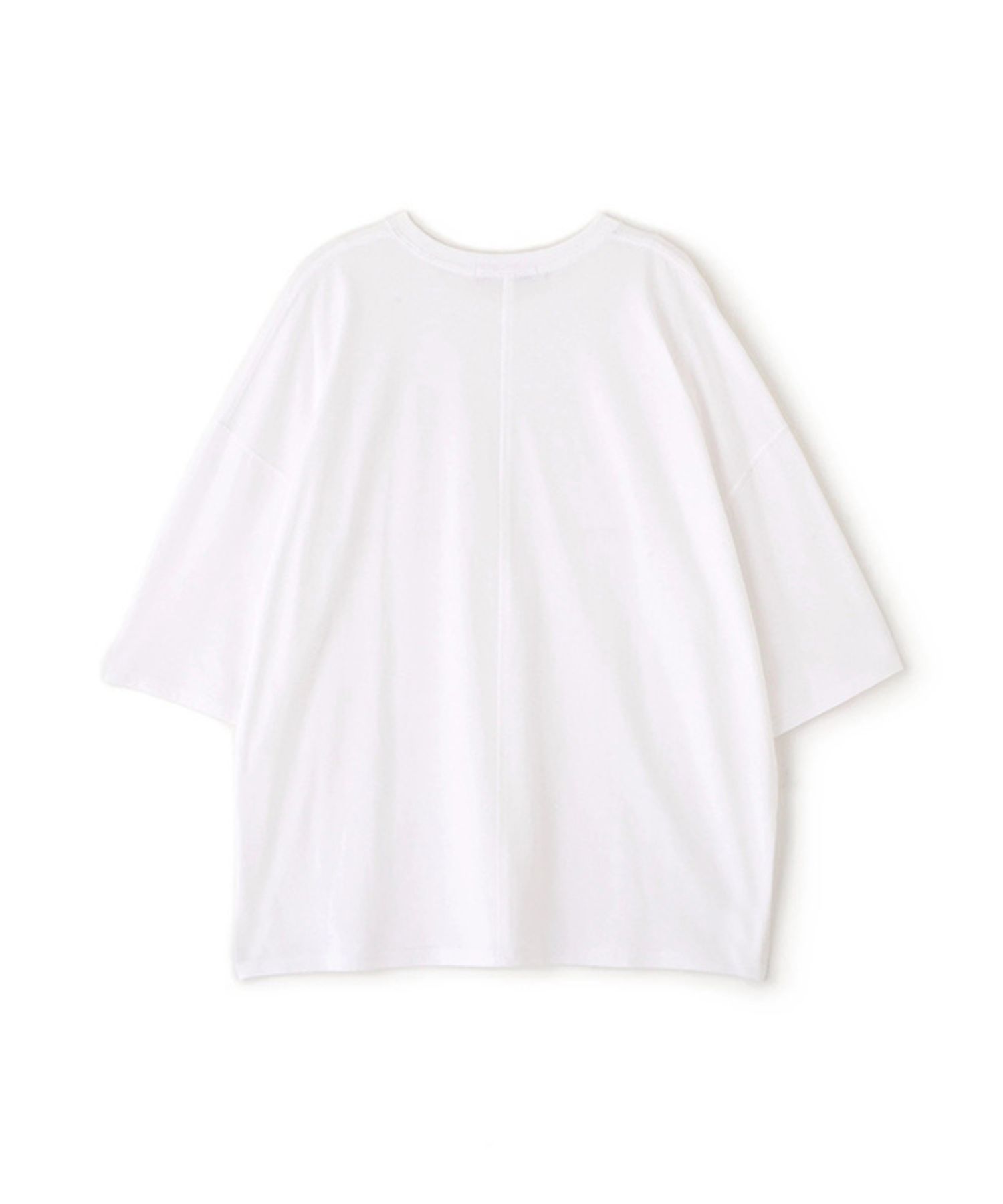 オーバーサイズクールネスTee (WHITE) 綿 / 薄手 / バイオ加工 / UVカット / 接触冷感機能 / 1226212082