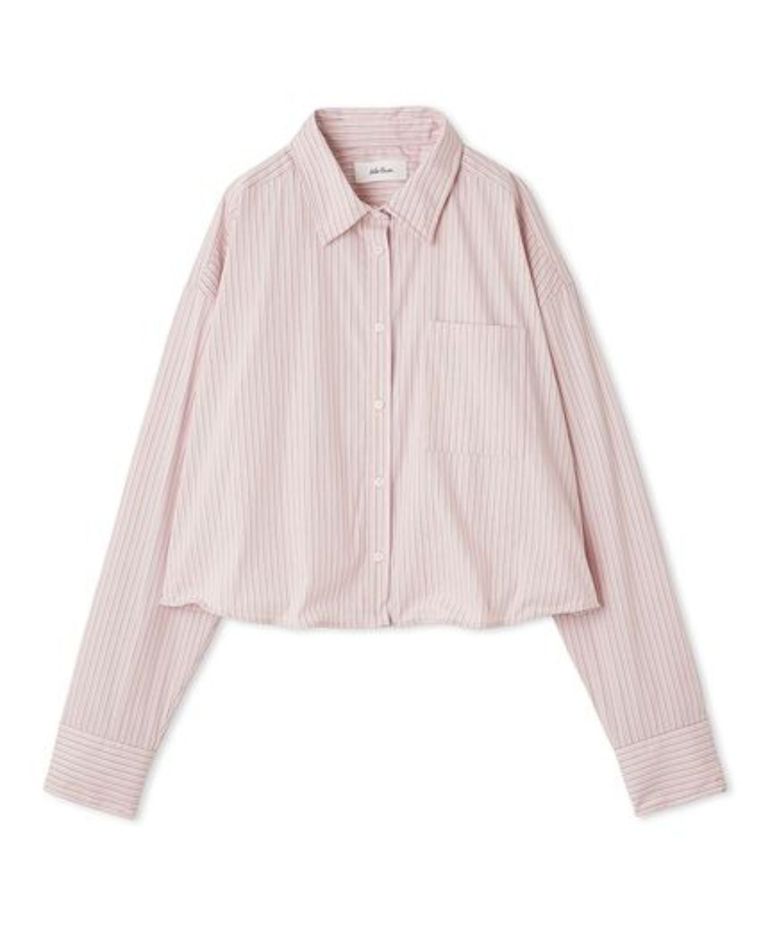 ワイヤーショートシャツ(STRIPE)綿/ 襟、裾、袖口ワイヤー入り / 胸元ポケット / 09WFB254187