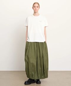 GISELLA ジゼラ Tシャツ (ホワイト) 綿 / 胸元ロゴ / 背面ロゴ / クルーネック  / LCKZ0750083588