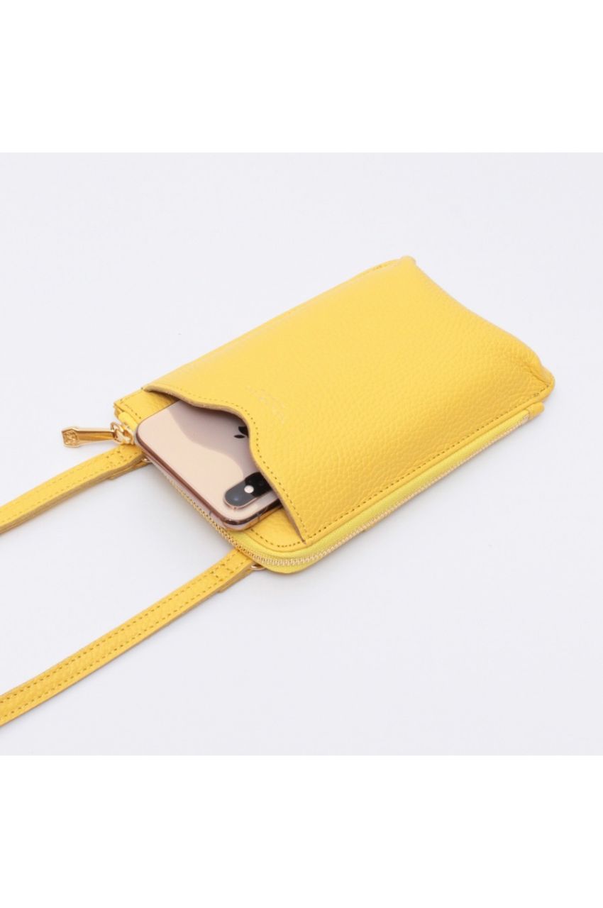 ADRIA / アドリア (Black) / 牛革 (Italian Leather) / スマートフォンポシェット / ショルダーバッグ / 日本製 / V-1345