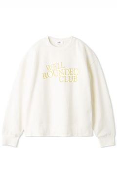 グラフィックスウェットプルオーバー (ホワイト) コットン / 裏起毛 / オーバーサイズ / ロゴプリント/  09WCT251192 /