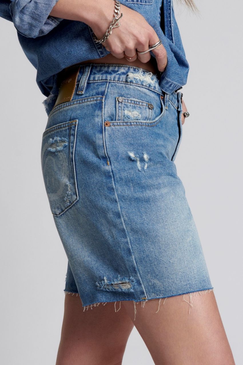 PACIFICA SMILE JACKSON MID WAIST WIDE LEG SHORT / ショートパンツ