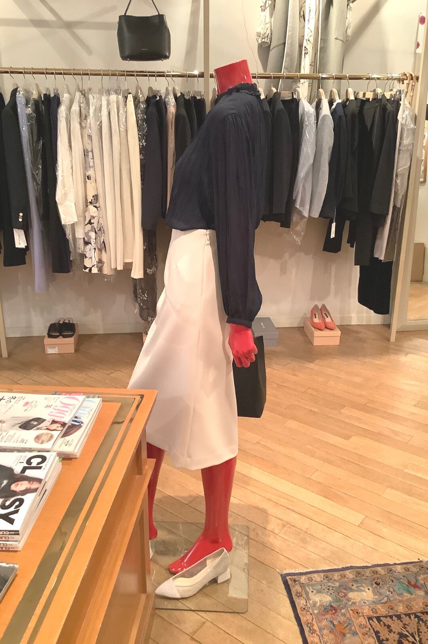 DRY DOUBLE CROSS I LINE SKIRT  / ドライダブルクロス Iラインスカート