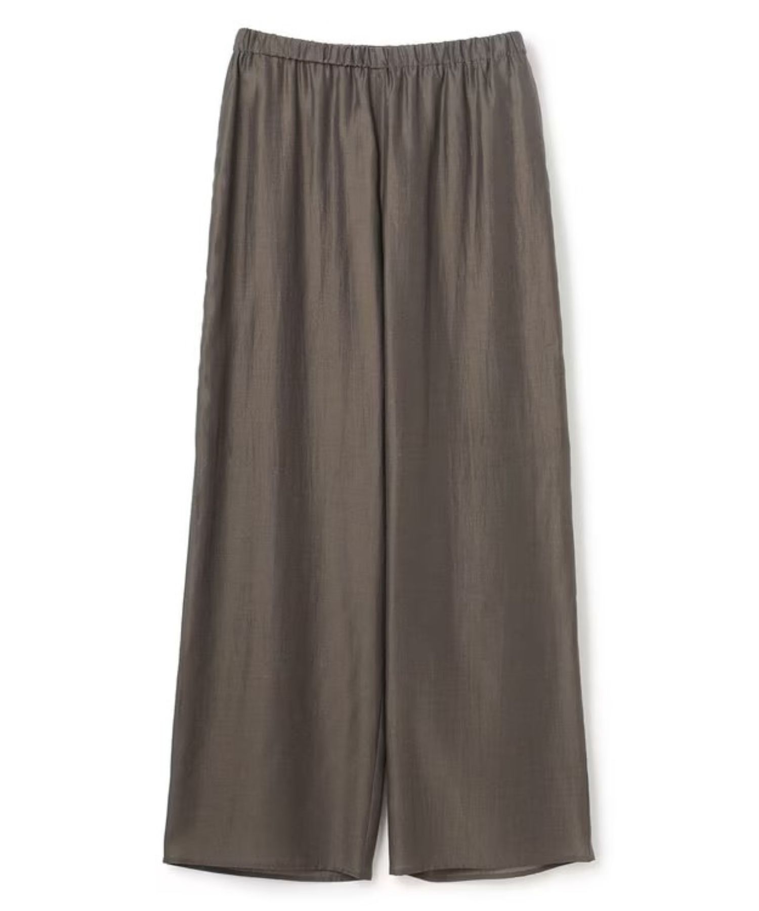 リヨセルシルクローンギャザーパンツ(トープ) セルロース / ウォッシャブル / 手洗い可 / ウエストゴム / PRUVLM0405