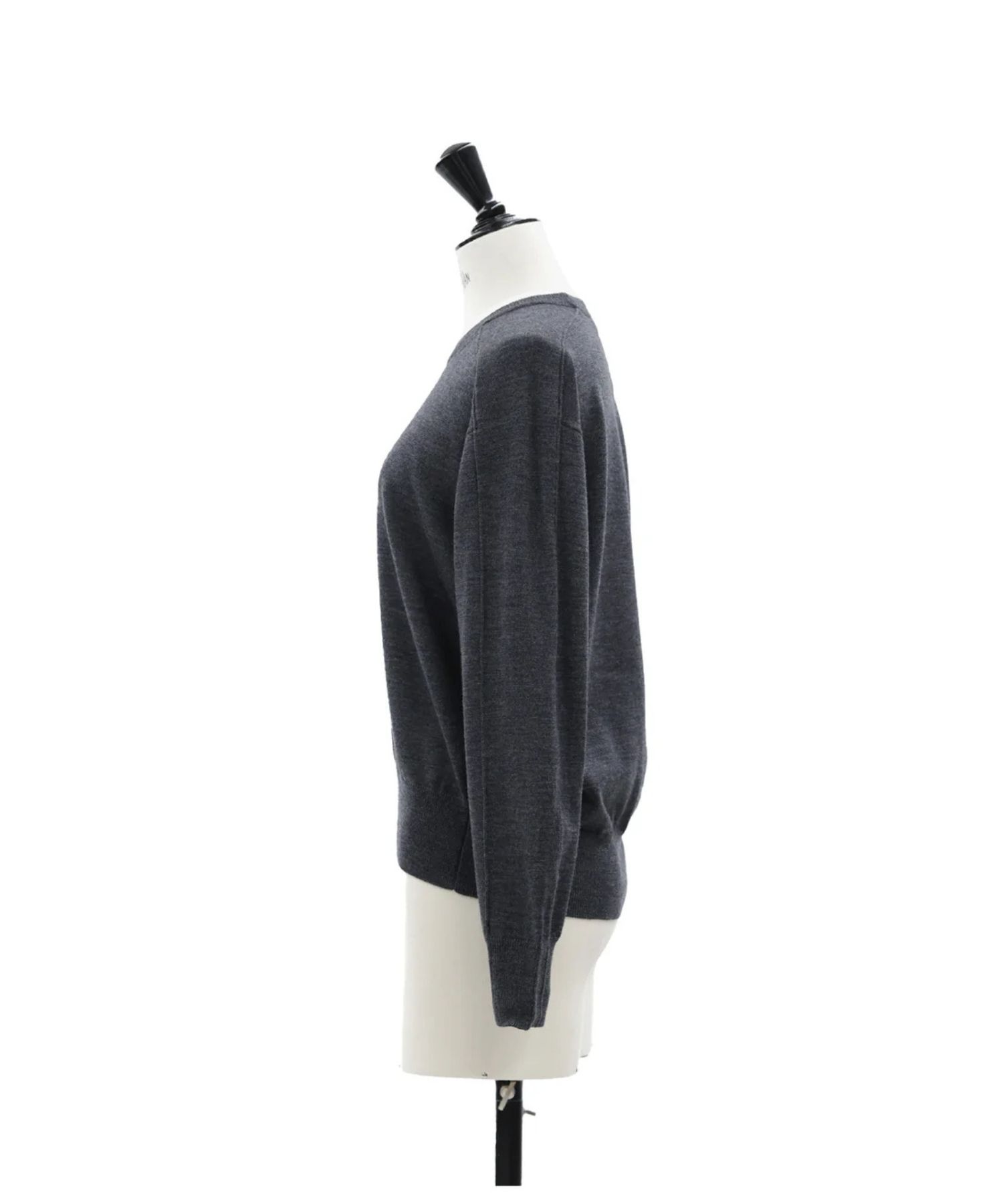 Re Stock Rws wool crew neck pullover (C.GREY) ウール/ 静電気防止 加工 / クルーネック  / 手洗可 / CT22391
