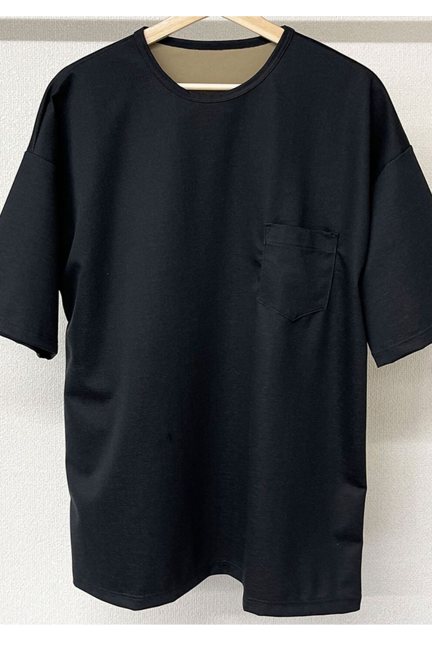 Double LOOSE pocket TEE WHITE / シルキータッチ 高機能ルーズポケットTシャツ