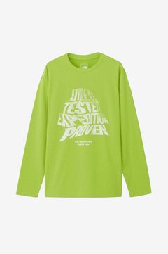 ロングスリーブハーフドームメッセージティー(メドウグラス) ポリエステル / UVカット / ポリジン・ステイフレッシュ加工 /ストレッチ  / NT82487