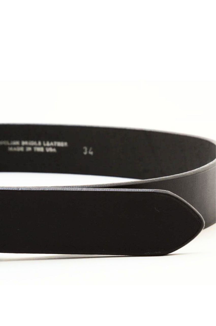 PLAIN STRAP BELT 2145 / プレーンストラップベルト（ブラック）牛革 / ブライドルレザー / 厚い / 頑丈 / エイジング / アメリカ製