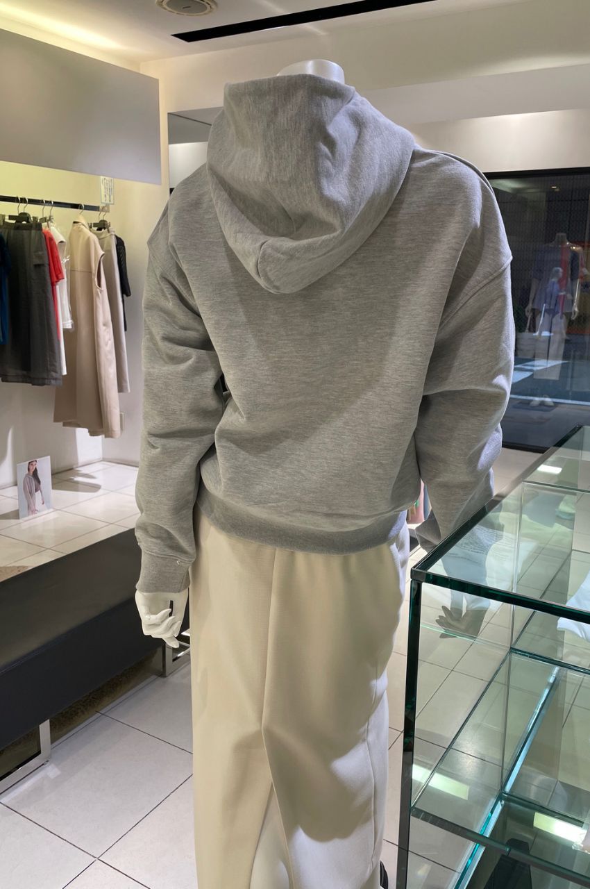 サステナロゴスウェットプルオーバー(グレー)綿 / 微裏毛