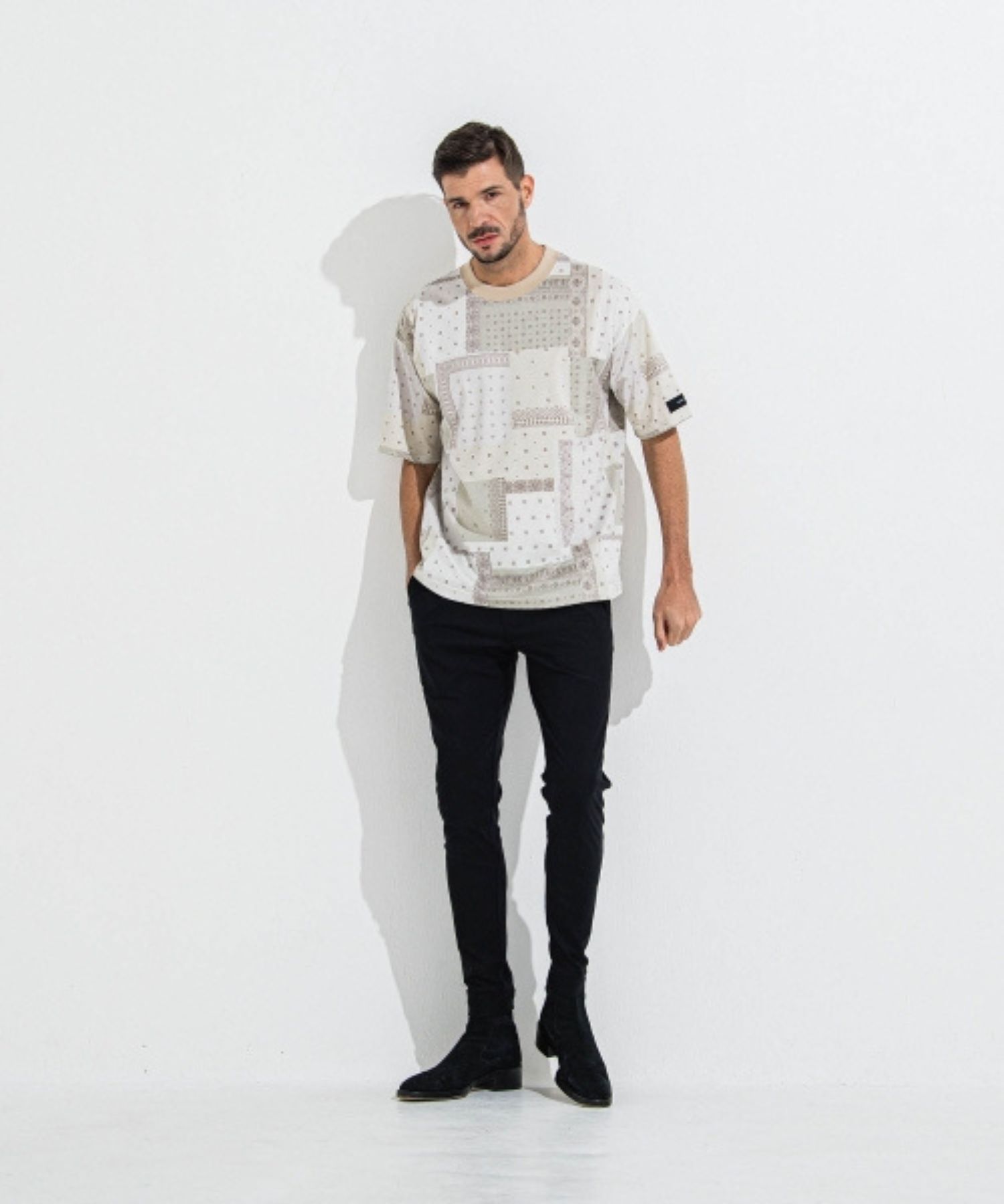 CHRIS EASY TUCK PANTS (ブラック) ナイロン / 360度ストレッチ/ シーズンレス /スラッシュサイドポケット/RC36-ST-016T-2