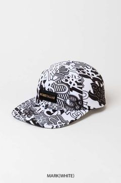 GRAPHIC CAP (MARK WHITE) ポリエステル /