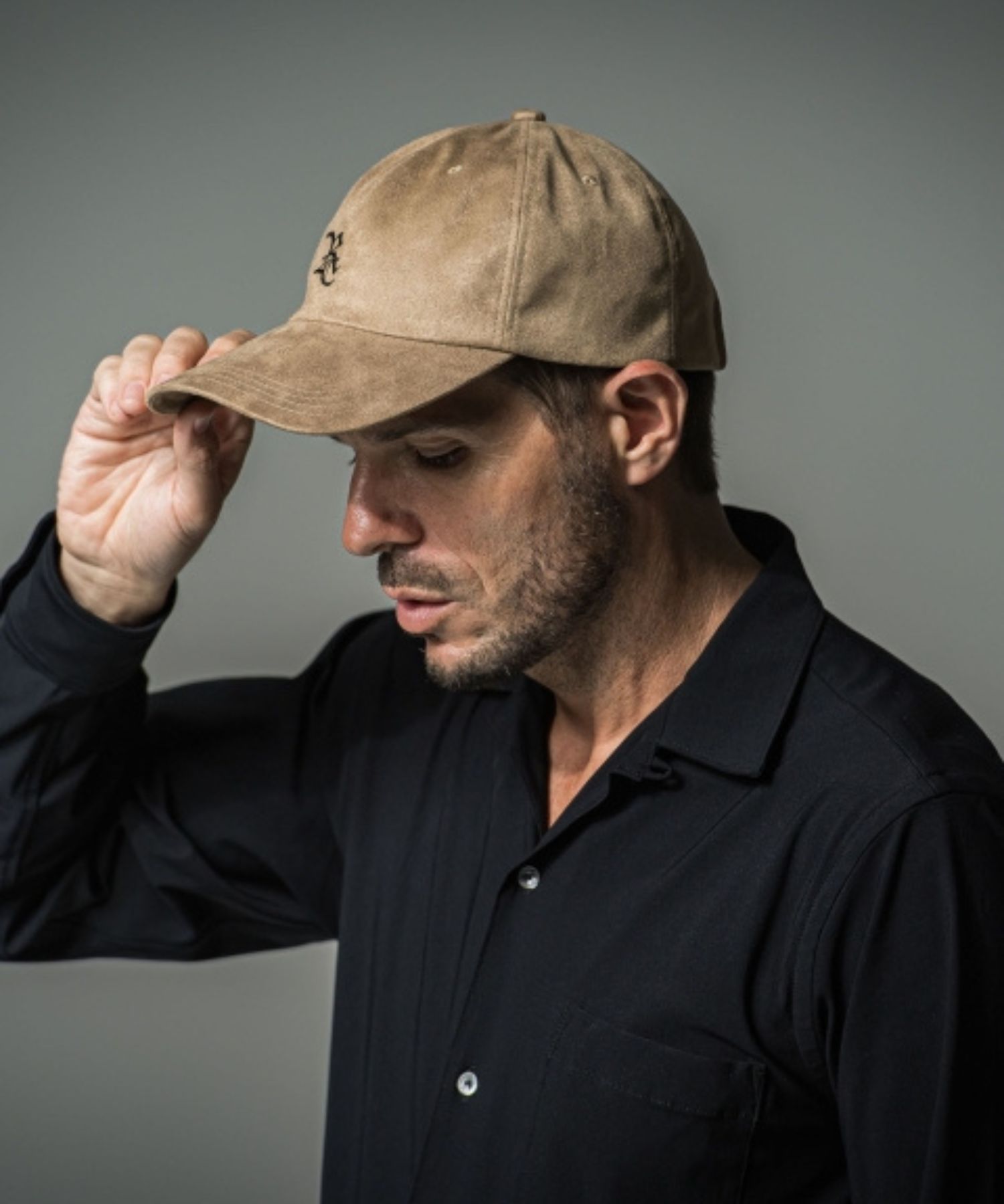 Suede LOW CAP (BEIGE) 合成皮革 / エコスウェード /軽量 /  RC37-CAP-002