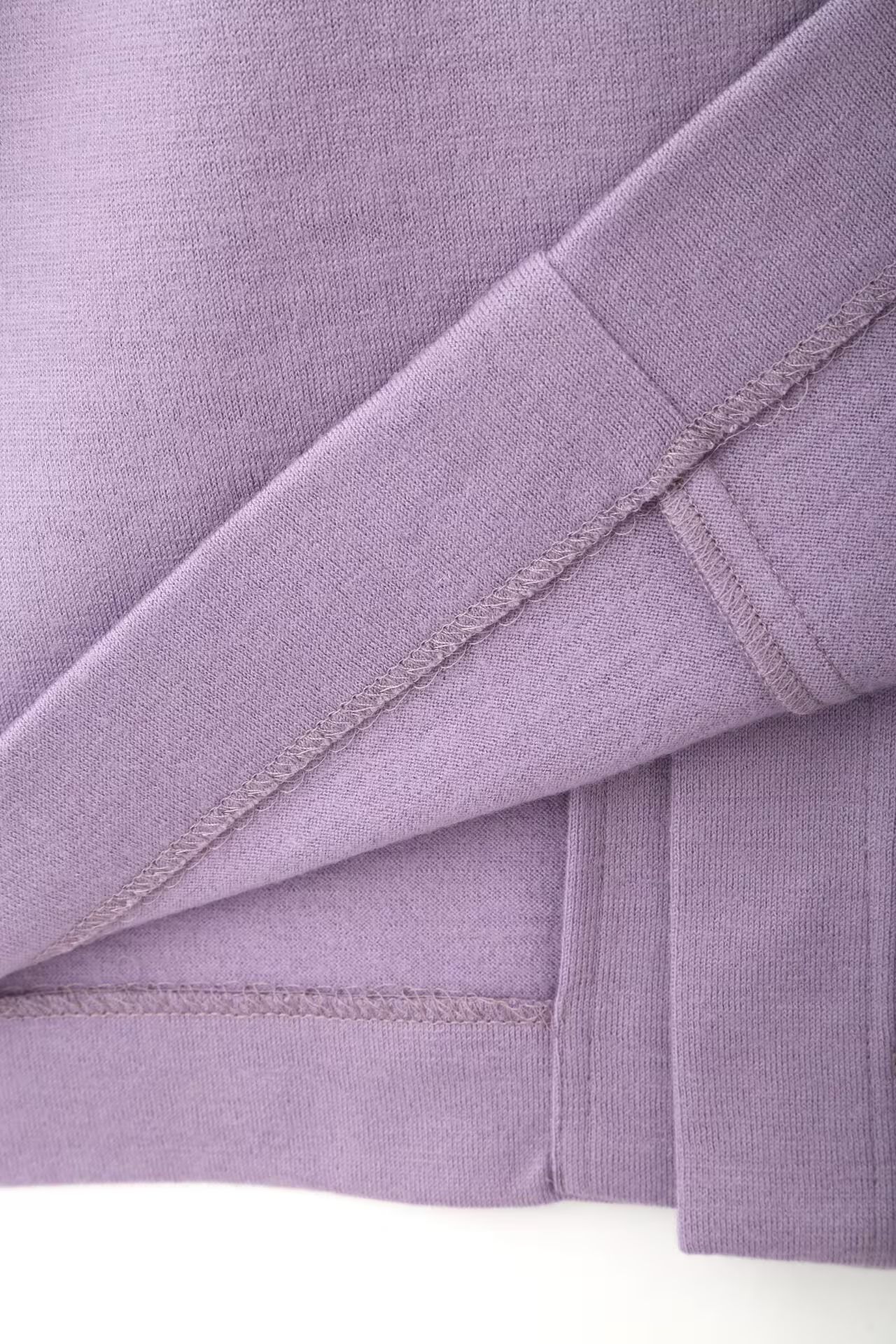 ウエストリボンジャージワンピース (パープル) / ウール / ストレッチ / キャミワンピ付き / 0315140213