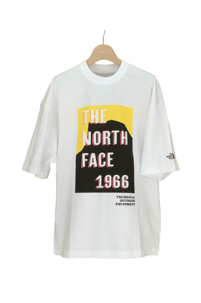 ショートスリーブTNFフライヤーティー (ホワイト) コットン / ビッグシルエット   / オーガニックコットン / UVケア / ユニセックス / ウォッシャブル
