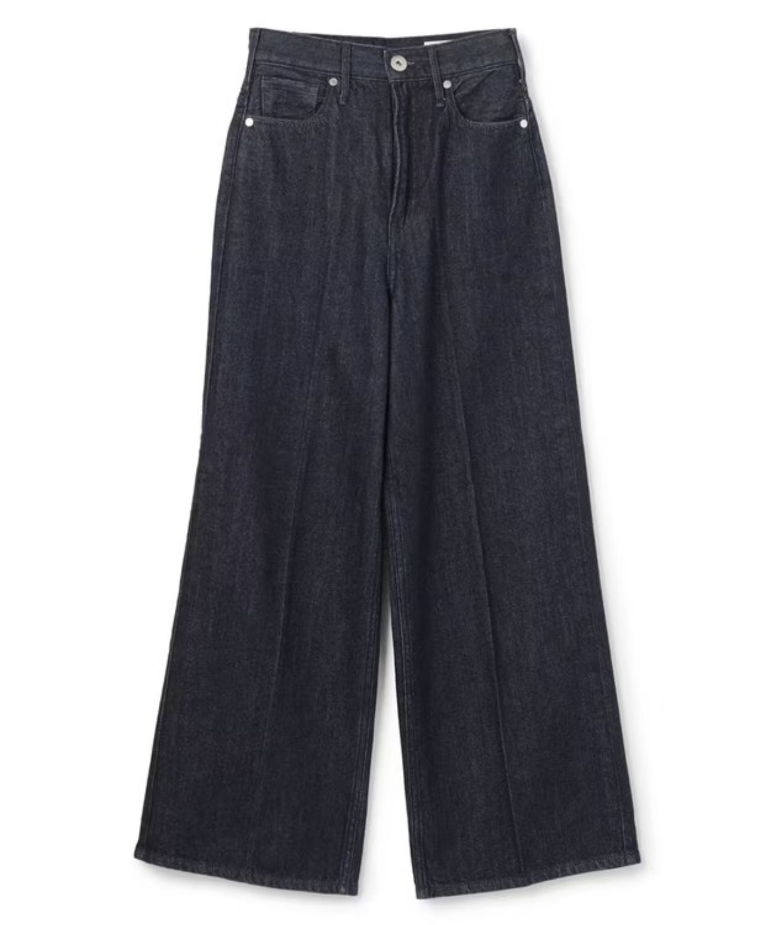 THE SISTER デニムパンツ upper hights × uncrave(リジット)綿 / ワイドシルエット / ハイウエスト / ウォッシャブル / PRUVLS0203