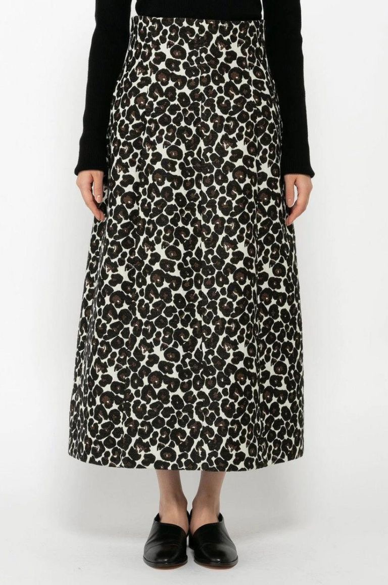 uncrave - LEOPARD JACQUARD SKIRT/レオパードジャガードスカート | LA