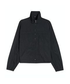 Rec Feather Nylon Gather Jacket (ブラック) ナイロン / ジップアップ / 軽量 / 袖口ゴム /  01-6104108