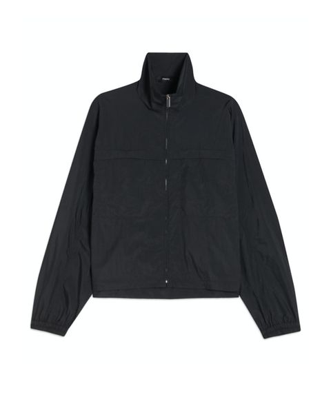 Rec Feather Nylon Gather Jacket (ブラック) ナイロン / ジップアップ / 軽量 / 袖口ゴム /  01-6104108