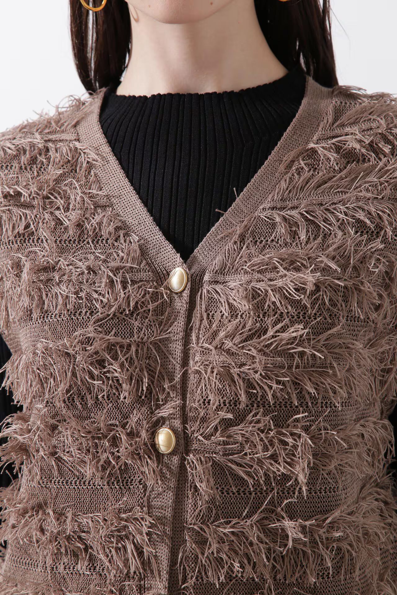 レイヤードニットワンピース (ベージュ) / ワンピースとジレのセット販売 / ストレッチ / ウォッシャブル / 0315147212